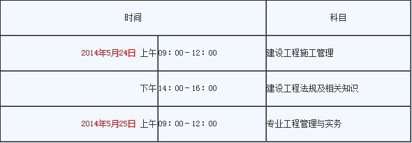 2014年广西二级建造师考试时间_考试报名