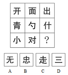 2014年河北公务员考试行测常考特殊图形:汉字