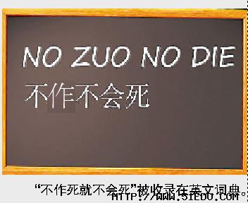 中文影响力攀升 不作死被收入英文词典