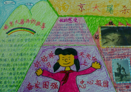 南京大屠杀手抄报资料:南京大屠杀的故事