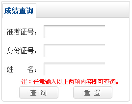 2015年5月重庆公共营养师考试成绩查询入口