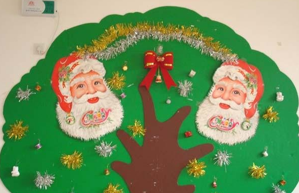 精选圣诞幼儿园墙面布置介绍