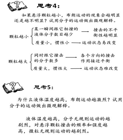 版物理高二上册《分子的热运动》教案怎么写_