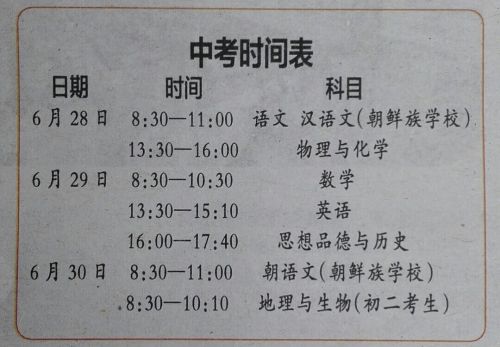 2016年辽宁鞍山中考时间:6月28日-30日_鞍山