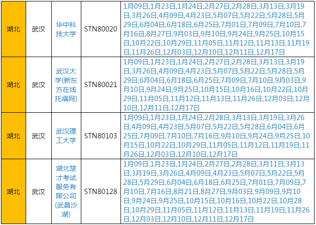 2016年湖北托福考试考点及时间_报考指南_精