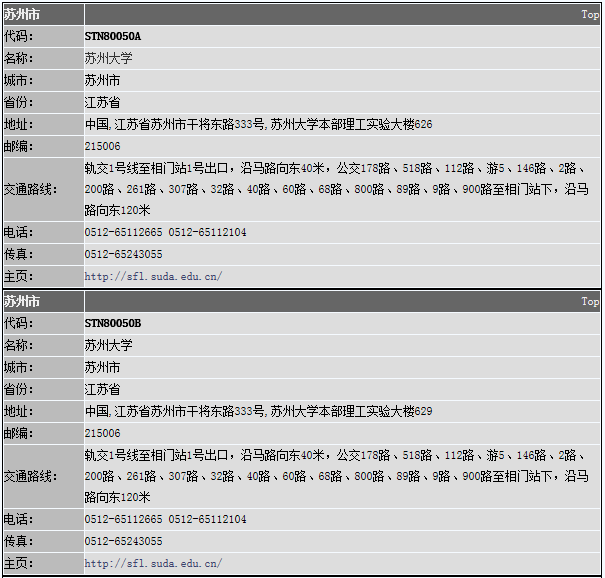 2016年江苏苏州GRE考点查询_报考指南_精品