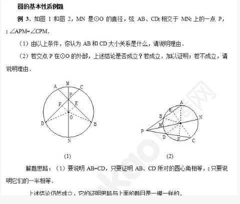 2017中考数学圆的知识点:圆的基本性质试题_