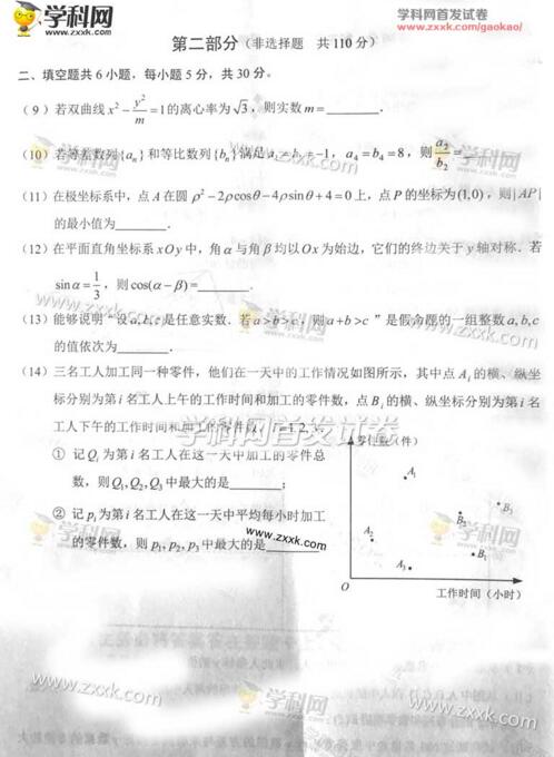 2017年高考理数北京卷试题答案(抢先版)